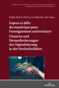 Enjeux et défis du numérique pour lenseignement universitaire / Chancen und Herausforderungen der Digitalisierung in der Hochschullehre_cover