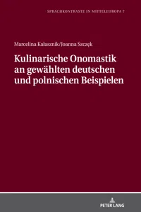 Kulinarische Onomastik an gewählten deutschen und polnischen Beispielen_cover