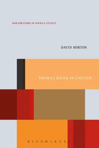 Thomas Mann in English_cover