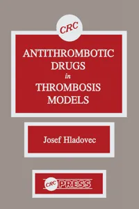 Antithrombotic Drugs in Thrombosis Models_cover