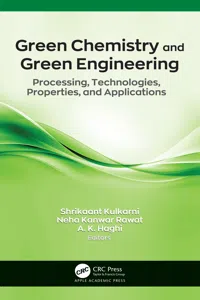 Green Chemistry and Green Engineering_cover