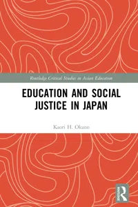 Education and Social Justice in Japan_cover