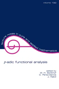 p-adic Functional Analysis_cover
