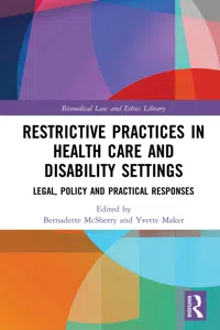 Restrictive Practices in Health Care and Disability Settings_cover