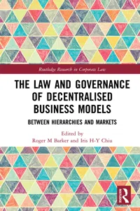 The Law and Governance of Decentralised Business Models_cover