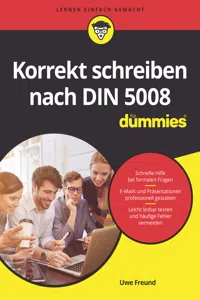 Korrekt schreiben nach DIN 5008 für Dummies_cover