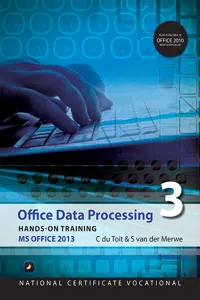 NCV3 Office Data Processing Office 2013_cover