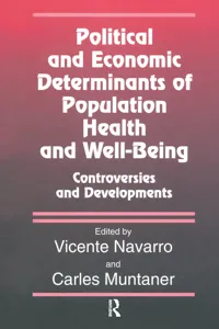 Political And Economic Determinants of Population Health and Well-Being:_cover