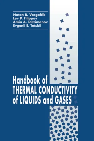 Handbook of Thermal Conductivity of Liquids and Gases