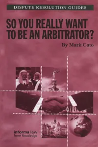 So you really want to be an Arbitrator?_cover