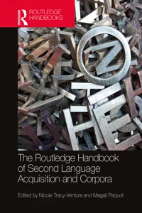 The Routledge Handbook of Second Language Acquisition and Corpora_cover