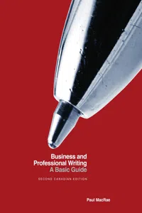 Business and Professional Writing: A Basic Guide - Second Canadian Edition_cover