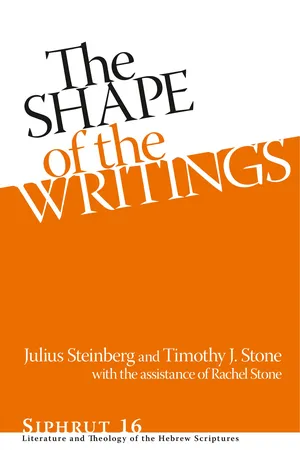 The Shape of the Writings