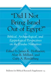 "Did I Not Bring Israel Out of Egypt?"_cover