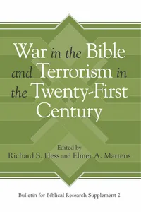 War in the Bible and Terrorism in the Twenty-First Century_cover