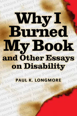 Why I Burned My Book