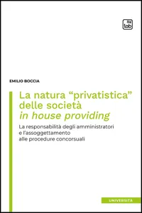 La natura "privatistica" delle società in house providing_cover