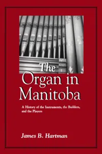 The Organ in Manitoba_cover