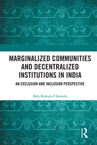 Marginalized Communities and Decentralized Institutions in India_cover