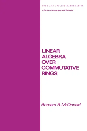 Linear Algebra over Commutative Rings