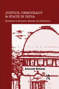 Justice, Democracy and State in India_cover