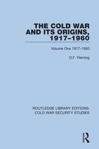 The Cold War and its Origins, 1917-1960_cover