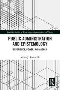 Public Administration and Epistemology_cover