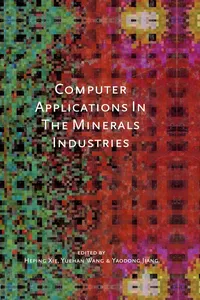 Computer Applications in the Mineral Industries_cover