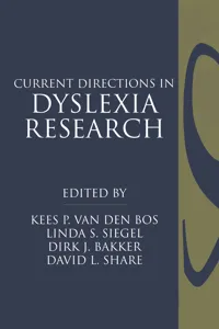 Current Directions in Dyslexia Research_cover