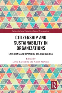 Citizenship and Sustainability in Organizations_cover