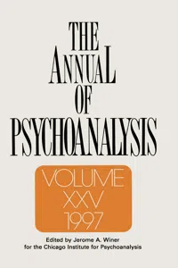 The Annual of Psychoanalysis, V. 25_cover