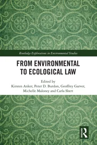 From Environmental to Ecological Law_cover