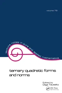 Ternary Quadratic Forms and Norms_cover