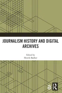 Journalism History and Digital Archives_cover