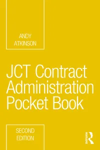 JCT Contract Administration Pocket Book_cover