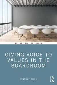 Giving Voice to Values in the Boardroom_cover