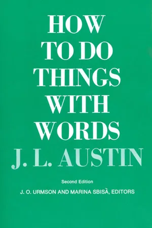 How to Do Things with Words