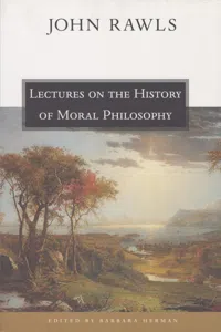 Lectures on the History of Moral Philosophy_cover