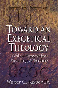 Toward an Exegetical Theology_cover