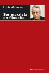 Ser marxista en filosofía_cover