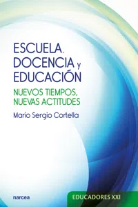 Escuela, docencia y educación_cover