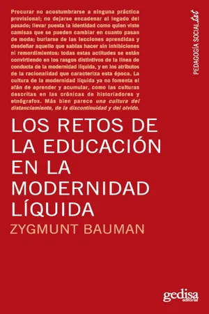 Los retos de la educación en la modernidad líquida