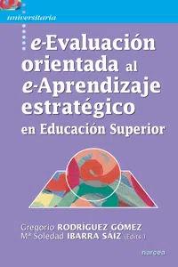 e-Evaluación orientada al e-Aprendizaje estratégico en Educación Superior_cover