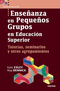 Enseñanza en pequeños grupos en Educación Superior_cover