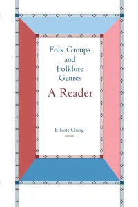 Folk Groups And Folklore Genres Reader_cover