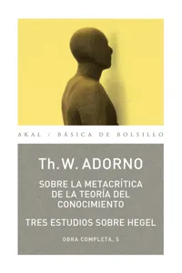 Sobre la metacrítica de la teoría del conocmiento_cover