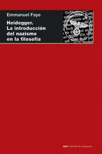 Heidegger. La introducción del nazismo en filosofía_cover