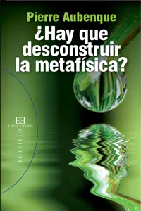 ¿Hay que desconstruir la metafísica?_cover