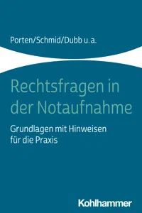 Rechtsfragen in der Notaufnahme_cover