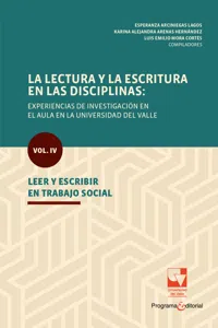 La lectura y la escritura en las disciplinas: experiencias de investigación en el aula en la Universidad del Valle._cover